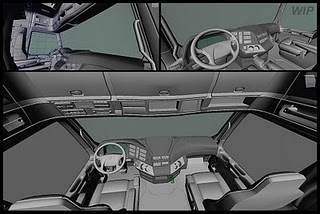 Euro Truck Simulator 2 Mercedes cabine WIP 1